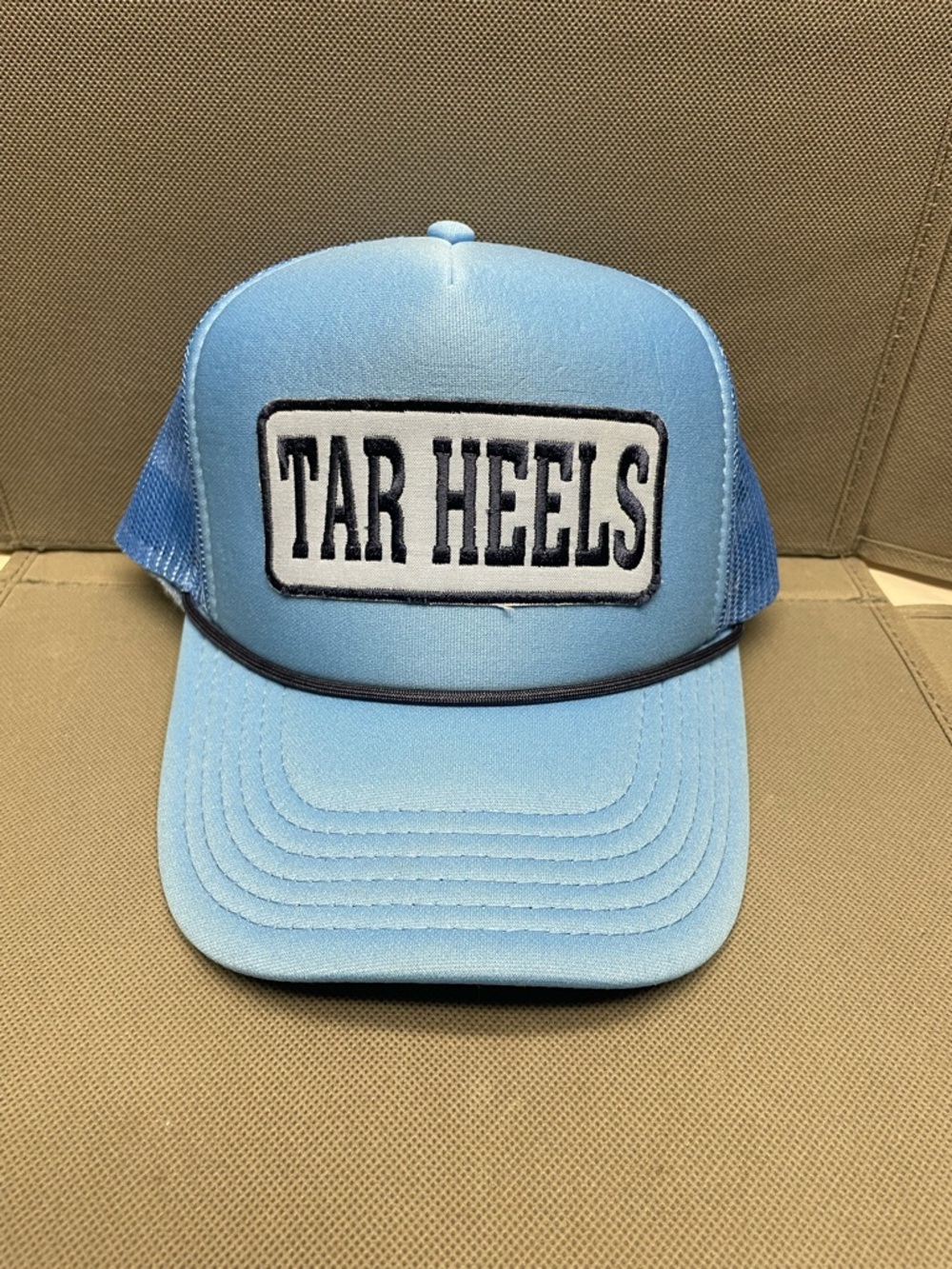 North Carolina Tar Heels light blue trucker-style snapback hat
